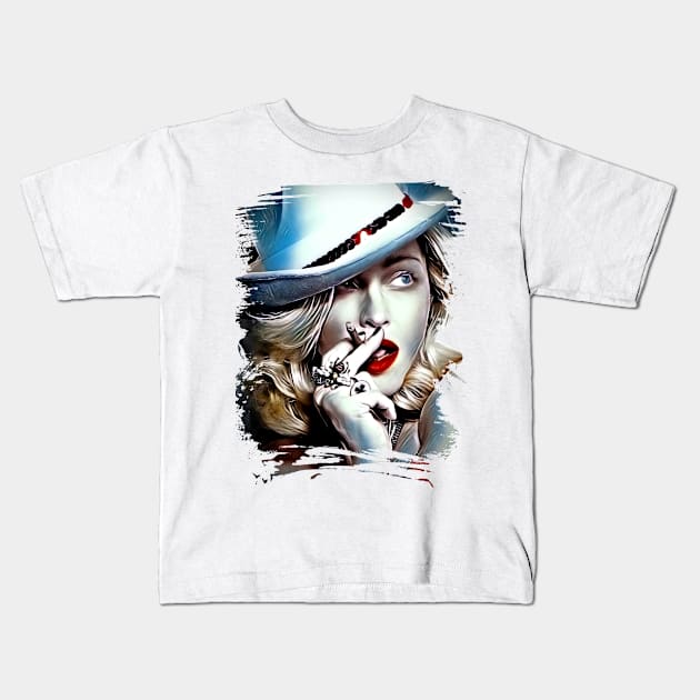 Madonna artwork Kids T-Shirt by Print&fun